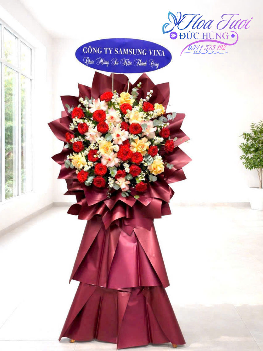 Lẵng Hoa Chúc Mừng 019